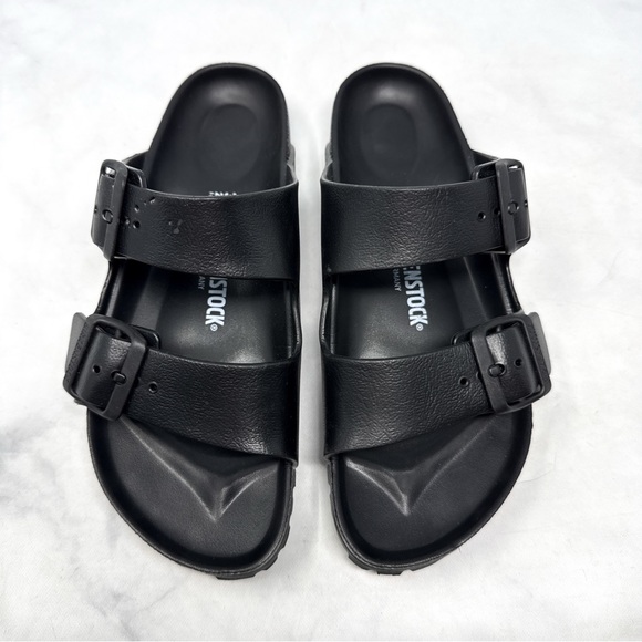 Birkenstock Arizona Essential EVA Adjustable Buckle Strap Slide Sandals Black 37 - Picture 3 of 11